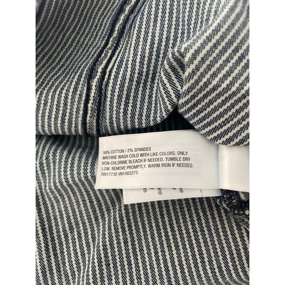 V-Neck Denim Vest - Universal Thread Blue Stripes XXL New - Picture 11 of 12